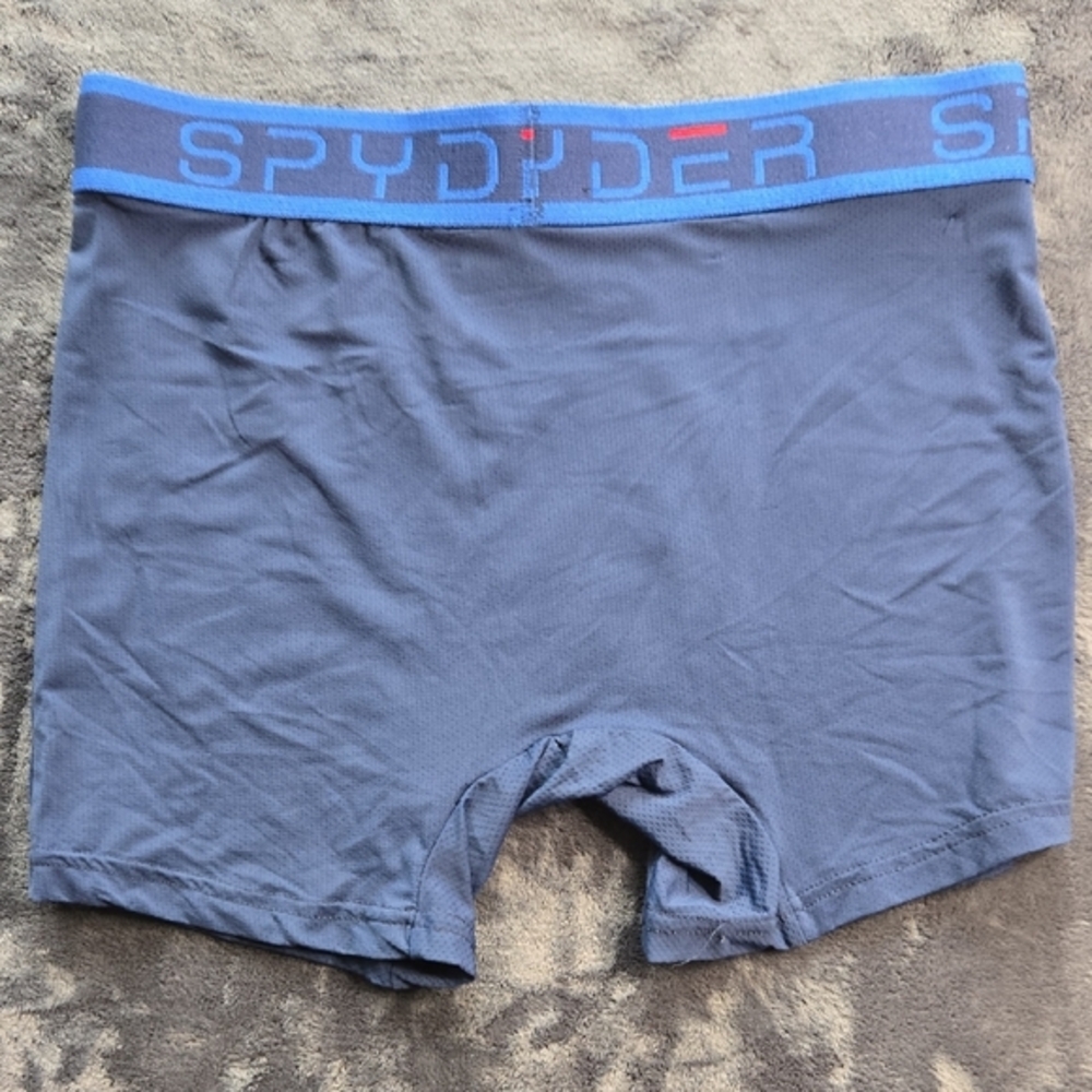 Spyder Blue Performance Boxer Briefs Moisture-Wicking Stretch - Picture 4 of 4